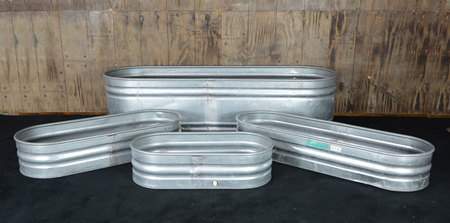 Trough Galvanized Metal - 6'x1'